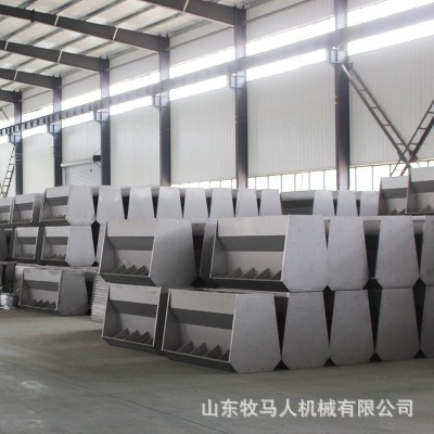 猪食食槽全自动下料养殖钢板保育料槽育肥单双面食槽不锈钢食槽