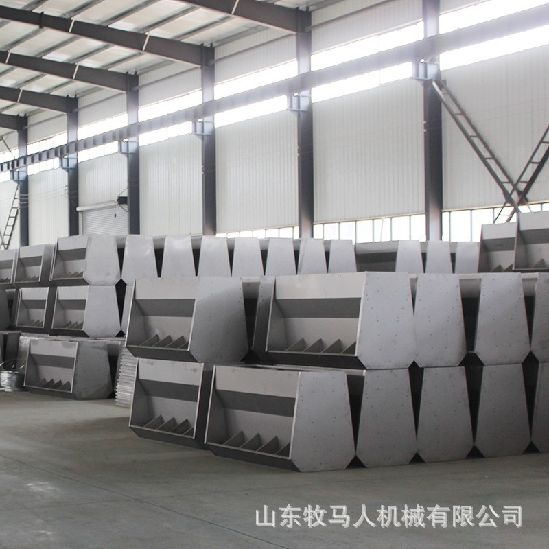 全自动下料自动喂食器猪牛羊用不锈钢料槽保育食槽单面双面猪食槽图3