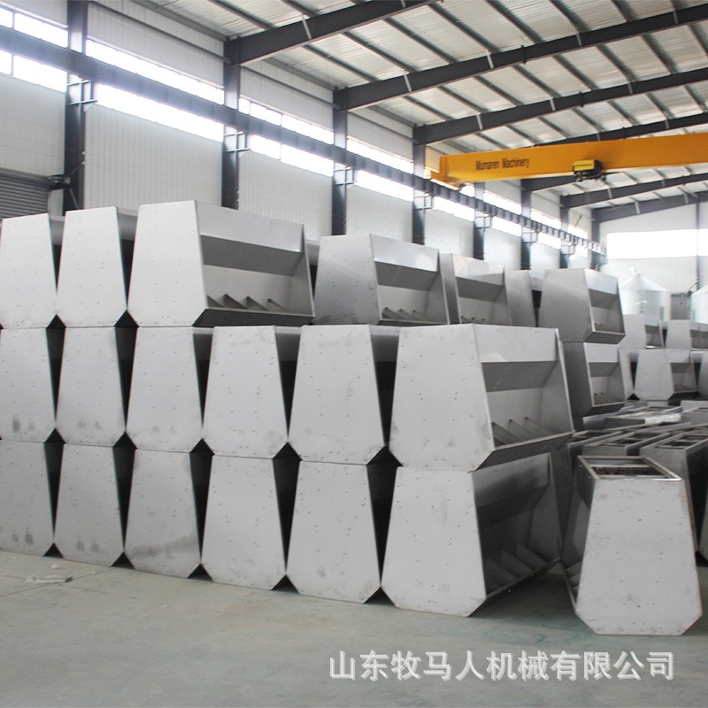 全自动下料自动喂食器猪牛羊用不锈钢料槽保育食槽单面双面猪食槽图4