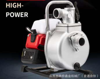 水泵1寸1.5寸二冲程汽油抽水机家用手提式抽水泵农业灌溉自吸泵