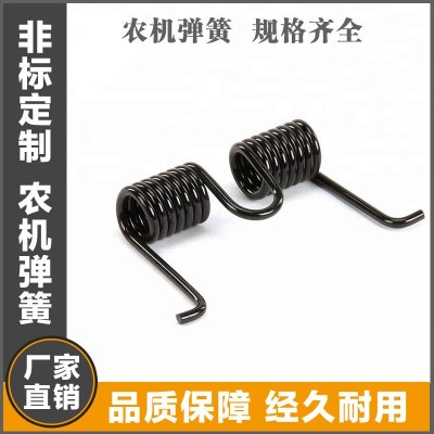多色喷塑农机机械收割机割草机配件农机弹簧弹齿工厂直销质量优秀