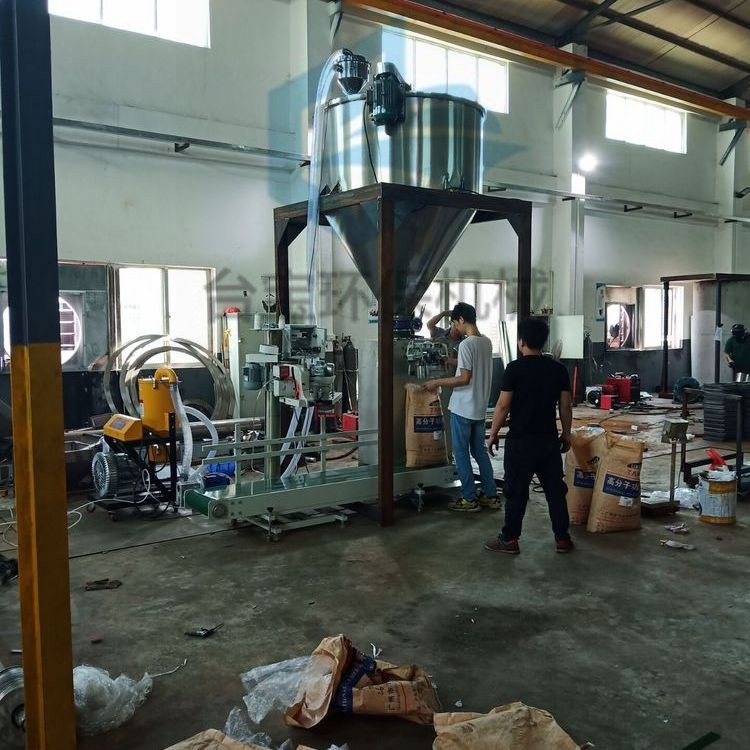 供应昆明 粉体颗粒包装机 半自動粉剂分装机 25KG编织袋罐包机图2