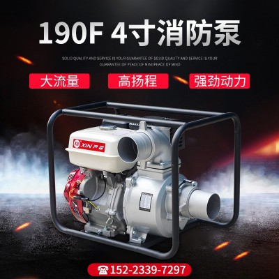 清水泵 大流量管道离心泵 增压水泵 190F4寸清水泵