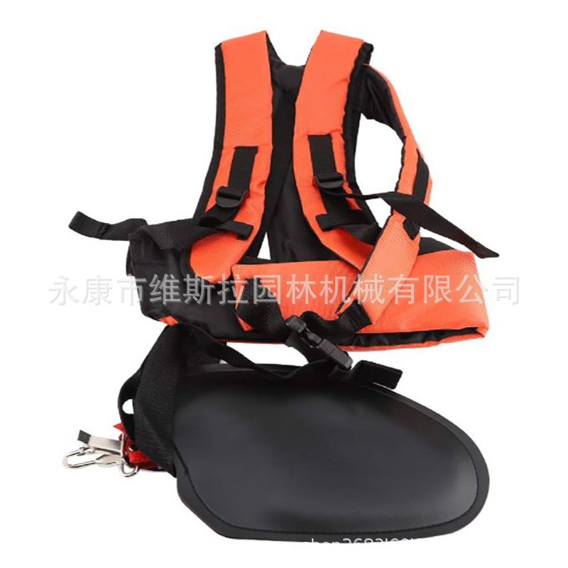 跨境园林机械配件新款割草机配件橙色超豪华背带