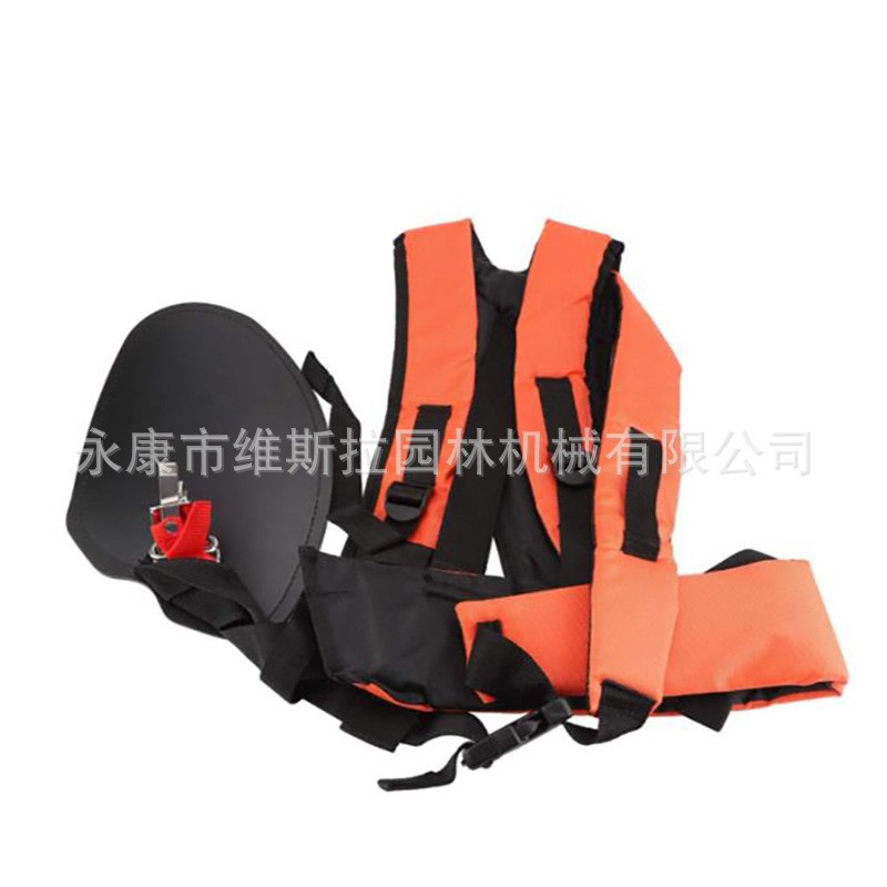 跨境园林机械配件新款割草机配件橙色超豪华背带图2