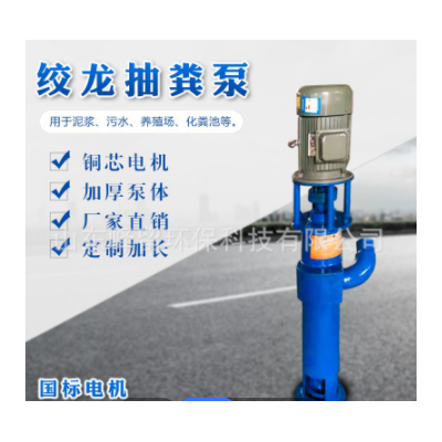 抽粪泵养殖场专用绞龙泵清淤污水泵定制分离机绞龙泵蛟龙泵吸粪泵