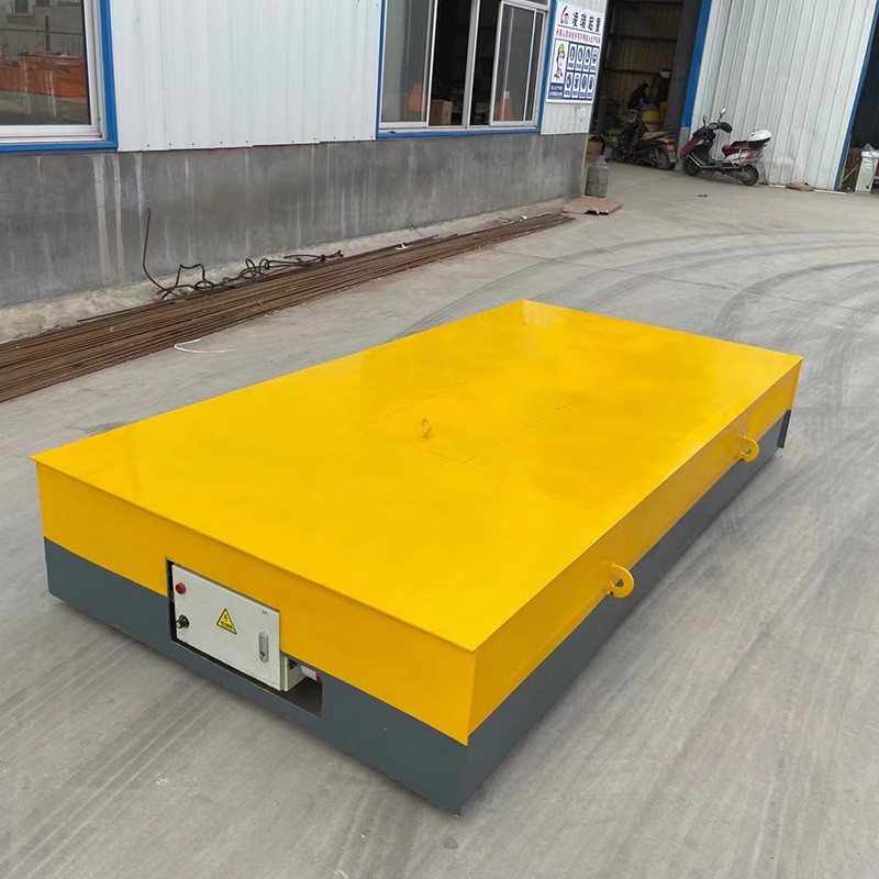 供应货物运输电动地爬车10吨蓄电池电动平板车380v载重2吨平移车图5