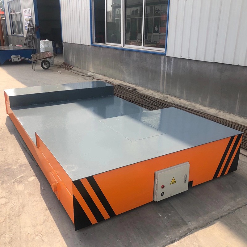 10吨电动万向无轨地平车蓄电池仓库货物搬运移动车仓库遥控地平车图2