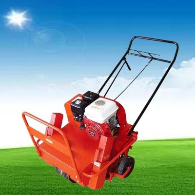 草坪果园松土机 草坪养护打孔机 手推式小型草地挖孔机