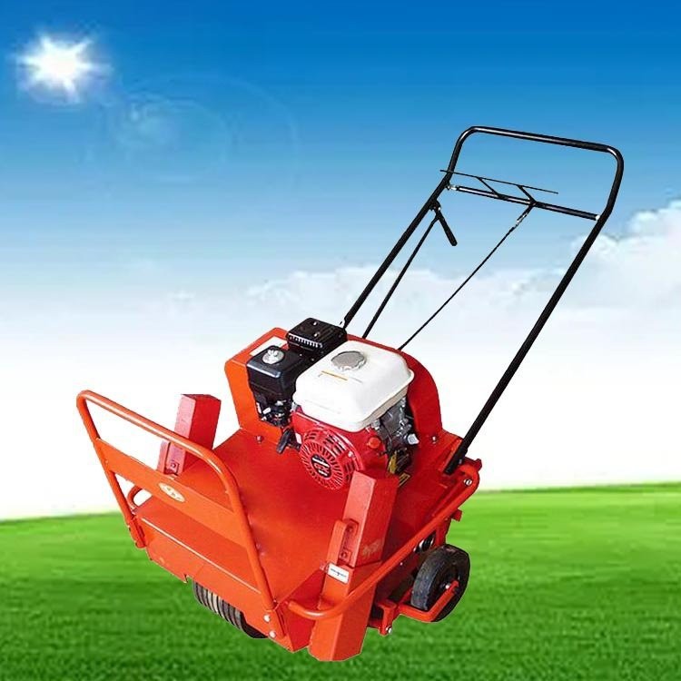 草坪果园松土机 草坪养护打孔机 手推式小型草地挖孔机图5