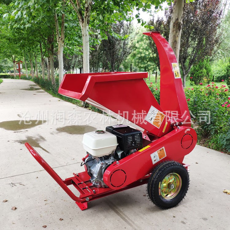 小型果园卧式树木破碎机园林葡萄枝粉碎机家用汽油树枝碎枝机厂家图3