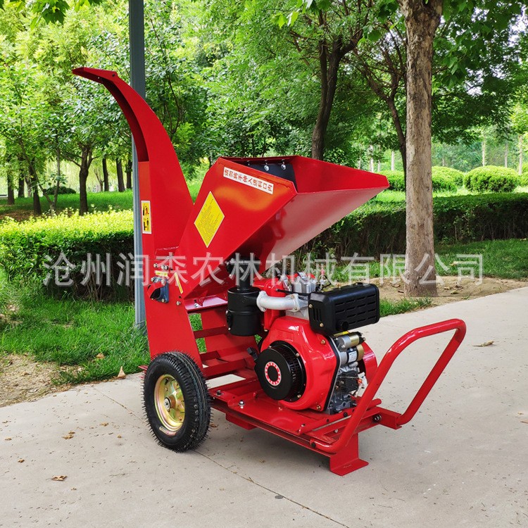 小型果园卧式树木破碎机园林葡萄枝粉碎机家用汽油树枝碎枝机厂家图2