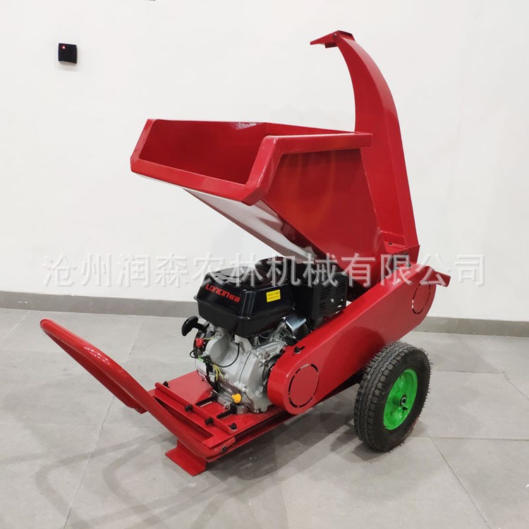 小型果园卧式树木破碎机园林葡萄枝粉碎机家用汽油树枝碎枝机厂家图5