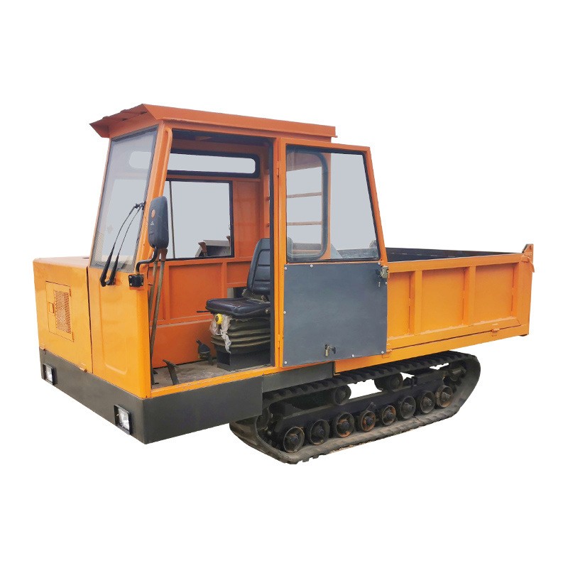 水田农用橡胶履带自卸运输车 农用山地果园履带自卸车价格图5