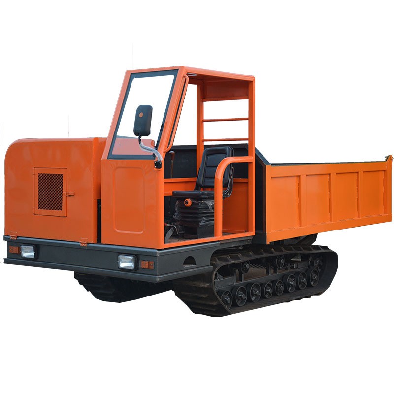 全地形履带式翻斗自卸运输车厂家1吨3吨小型橡胶履带拖拉机价格图5