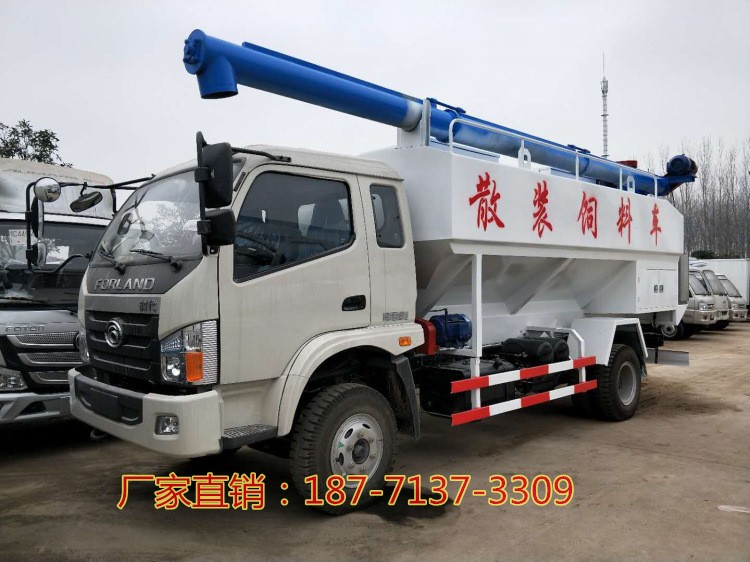 厂家直销福田时代6吨小型散装饲料运输车|12方家禽饲料运输车厂家图5