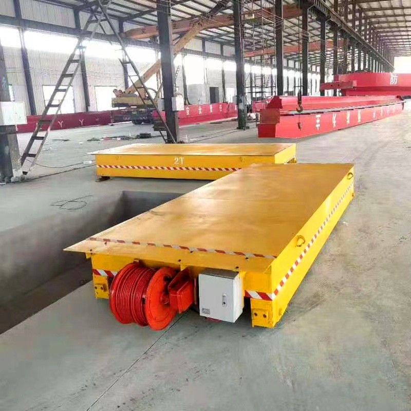 蓄电池无轨20T电动地平车轨道式30T电动地平车50T电动平板运输车图3