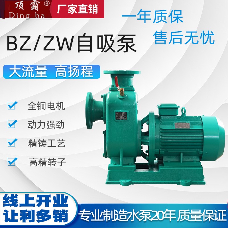 厂家供应zw自吸泵 无堵塞自吸排污泵清水泵不锈钢污水泵bz离心泵图2