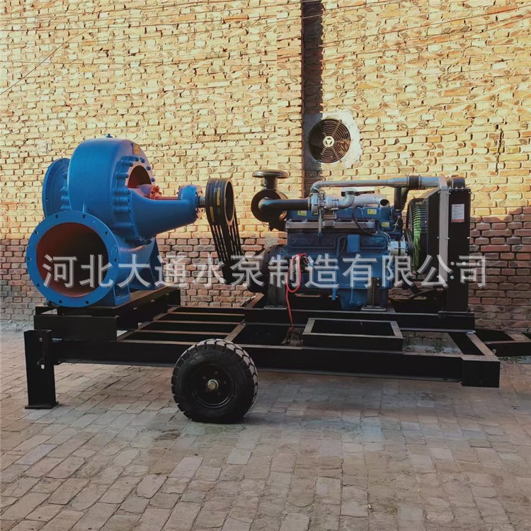 大流量混流泵农用抽水机柴油机水泵卧式灌溉水泵防洪排涝鱼塘养殖图2