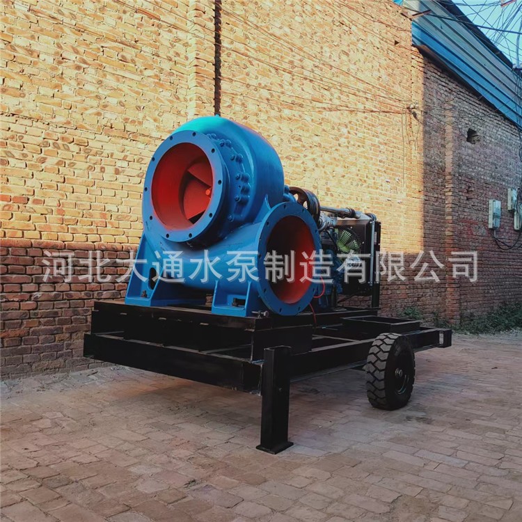 大流量混流泵农用抽水机柴油机水泵卧式灌溉水泵防洪排涝鱼塘养殖图3