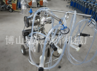 厂家供应双桶移动式挤奶机 奶牛奶羊真空泵挤奶机 YZX-2挤羊奶图5