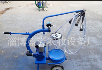 盛琰农牧生产单桶移动式挤奶机 奶牛奶羊真空泵挤奶机 淄博挤奶机图5