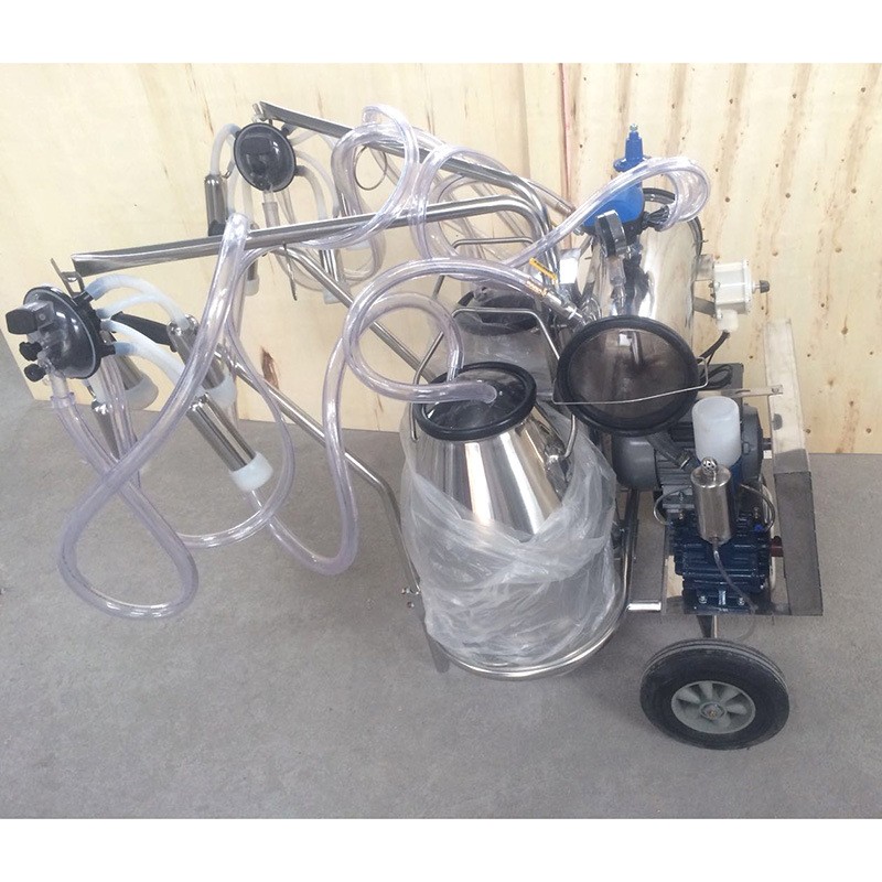 挤奶机厂家现货供应真空脉动挤奶机双桶 奶牛羊专用真空泵挤奶机图5