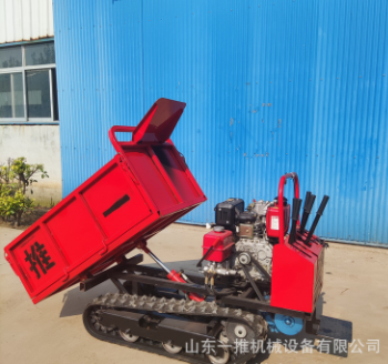 售后无忧手扶自卸履带运输车爬山虎 多功能自走式履带运输车图3