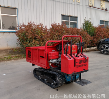 售后无忧手扶自卸履带运输车爬山虎 多功能自走式履带运输车图2