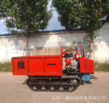 售后无忧手扶自卸履带运输车爬山虎 多功能自走式履带运输车图5