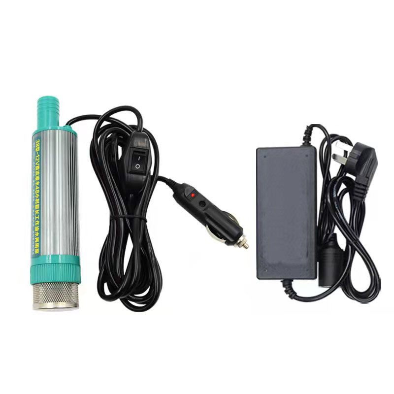 兼容38mm直径小泵12伏水泵新款小型便携抽油泵12v抽水泵24v电瓶泵图5