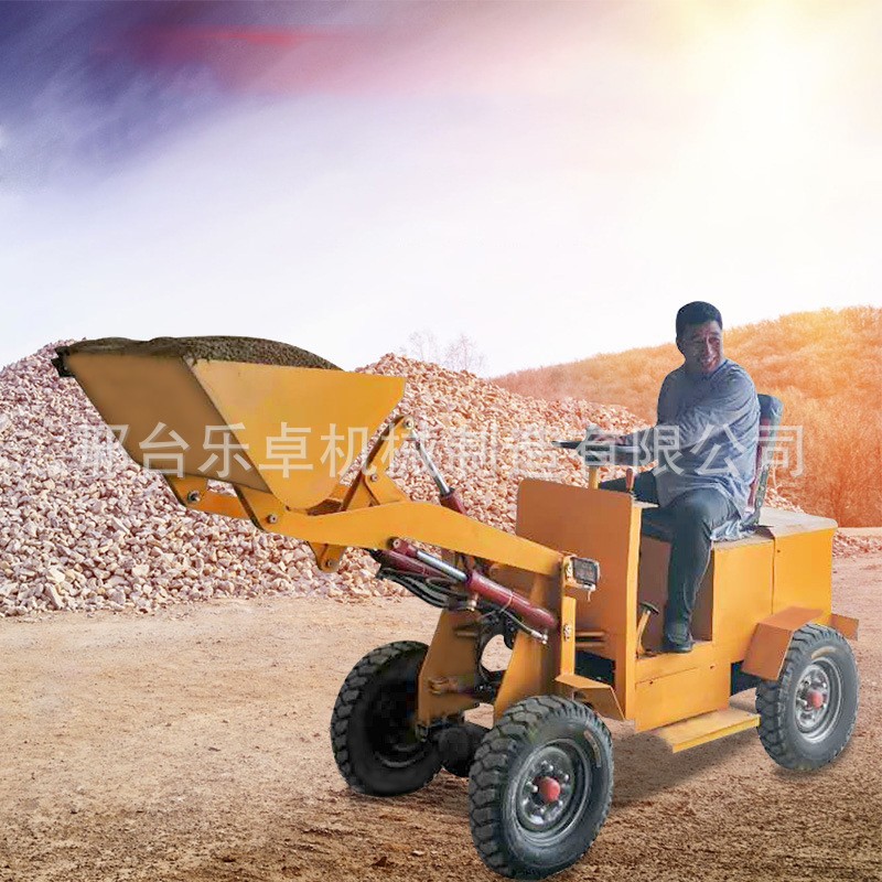 粮食小型装载铲车机 四驱农用多功能装载机 电动微型矮脚虎装载机图5