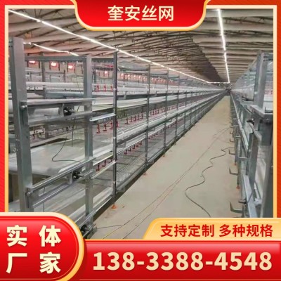 笼具 层叠式肉鸡笼 鸡笼全套设备 三层两门立体式肉鸡笼 厂家现货