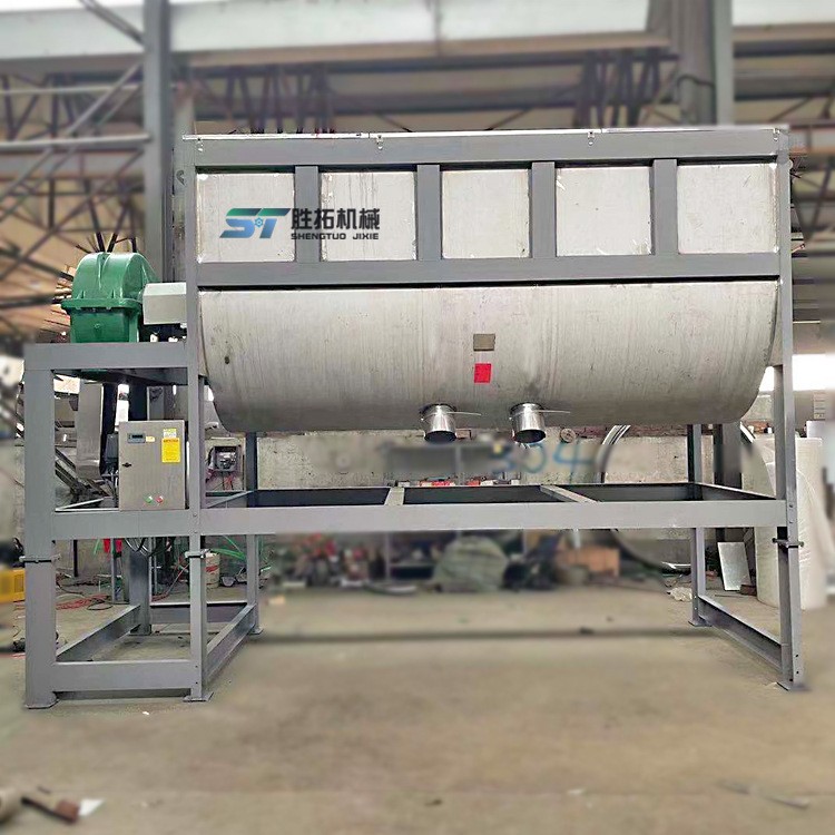 大型卧式搅拌机5吨干粉螺带混合机不锈钢肥料拌料机10立方混料机图3