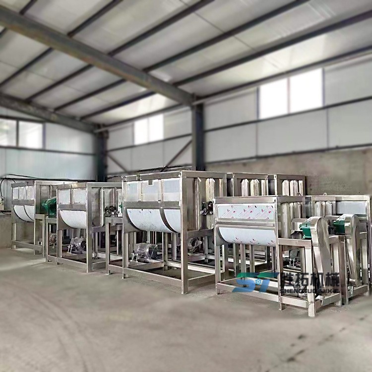 大型卧式搅拌机5吨干粉螺带混合机不锈钢肥料拌料机10立方混料机图5