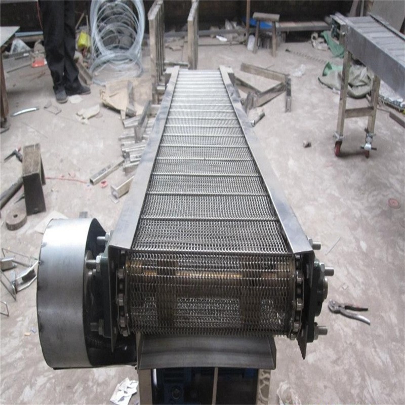 食品烘干饮料冷却耐高温防锈耐腐蚀不锈钢304网带输送机输送平稳图5