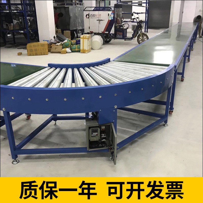 批发动力滚筒输送线 304不锈钢镀锌滚筒输送机 自动环形传送线图2