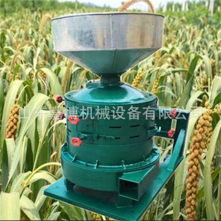 山西小麦黄豆去皮磨面机 家用电稻谷碾米机 砂辊玉米制糁机图3