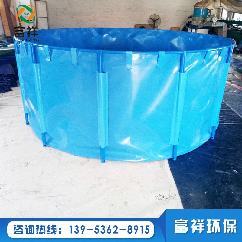 厂家定制移动水产暂养池 活动支架PVC鱼池 支架水池图2