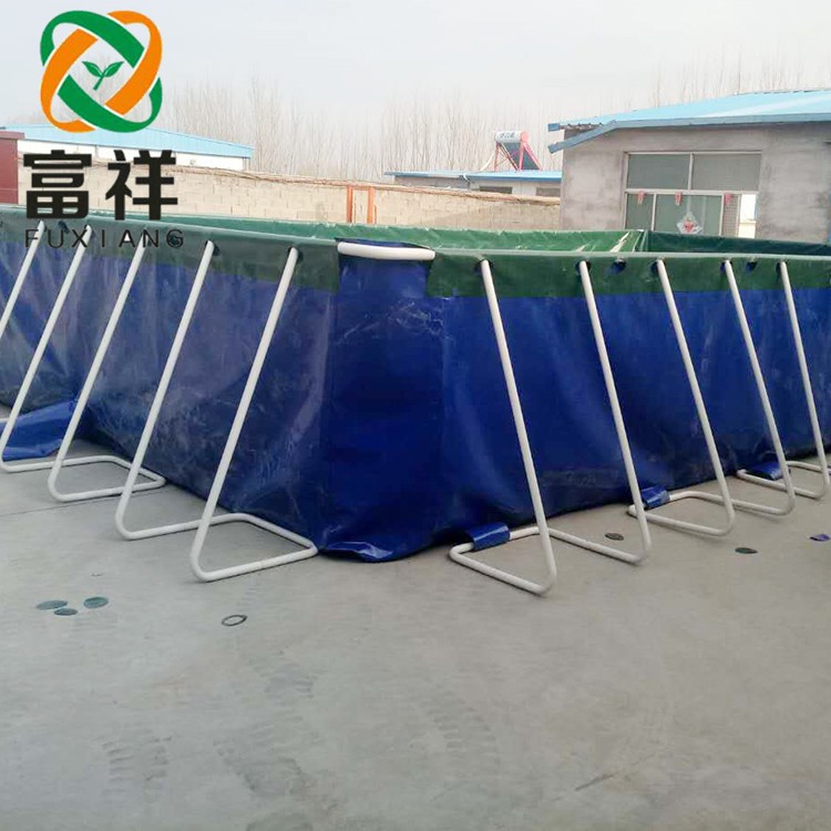 PVC支架水池 PVC材料软体塑料养鱼池支架水箱 可拆卸移动水池图5