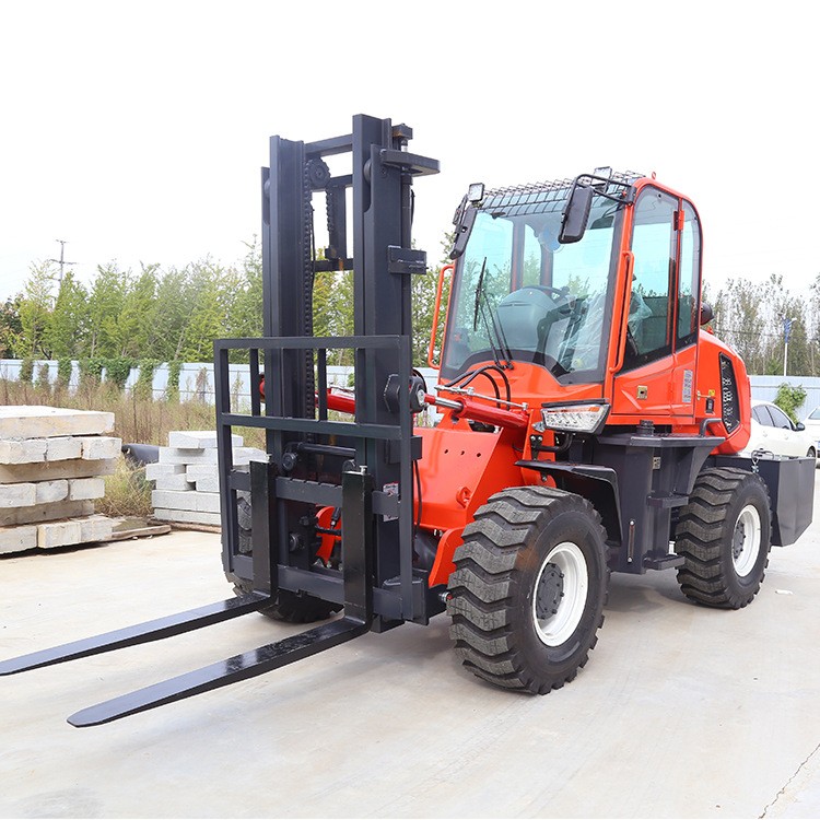 山地四驱越野型叉车 内燃式堆高叉车液压升降3吨5吨小型越野叉车图4