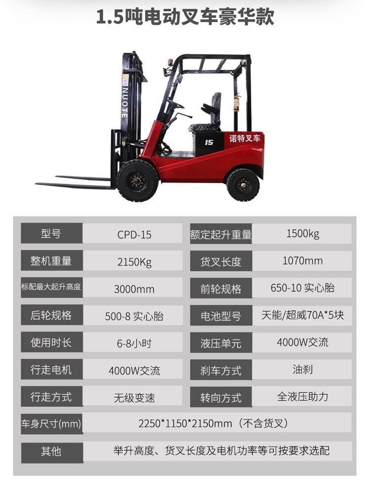 12-山东奥德机械电动叉车详情