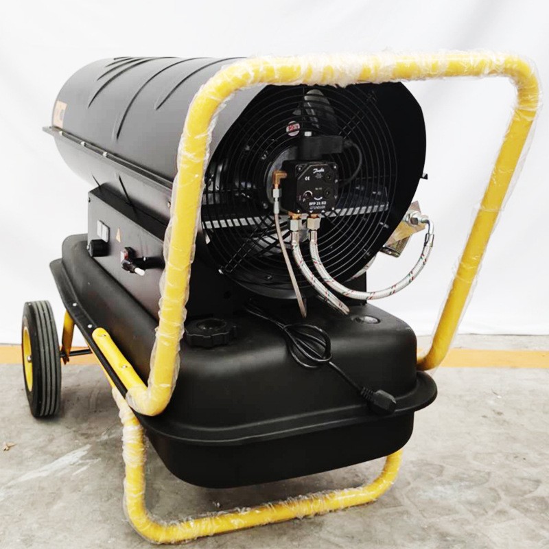 大棚花卉保温暖风机养殖育雏柴油热风机墙面预制件烘干燃油暖风机图4
