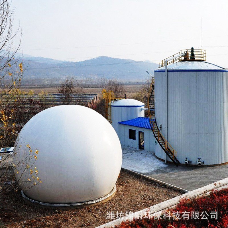 垃圾填埋场双膜储气柜 半球型干式沼气储气柜 锦爵可供应多规格图2