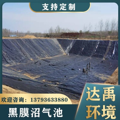 黑膜软体沼气池 设计安装厌氧池防渗膜 农村养殖场沼气袋