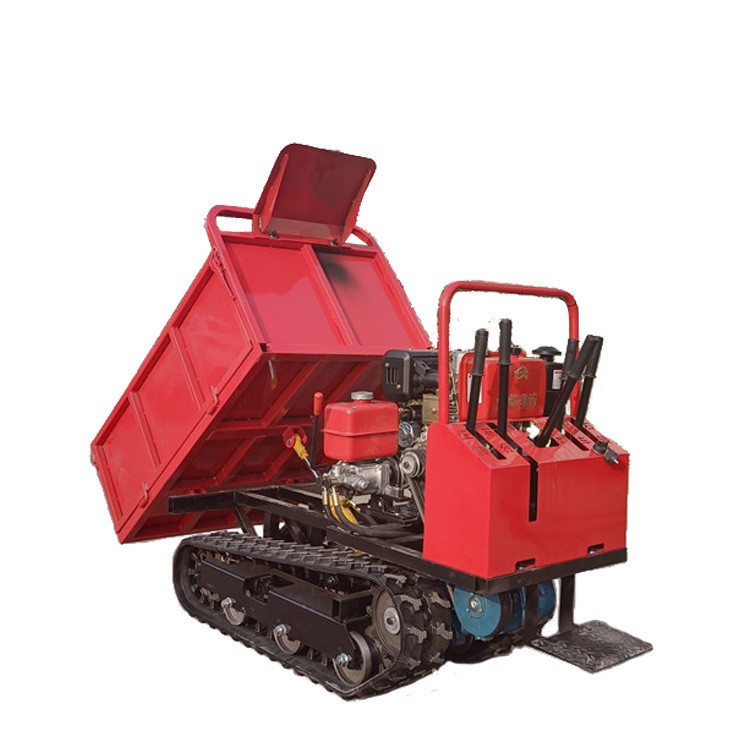 自走式手扶履带自卸车全地形履带爬山虎 0.5-1.5吨手扶履带运输车图4