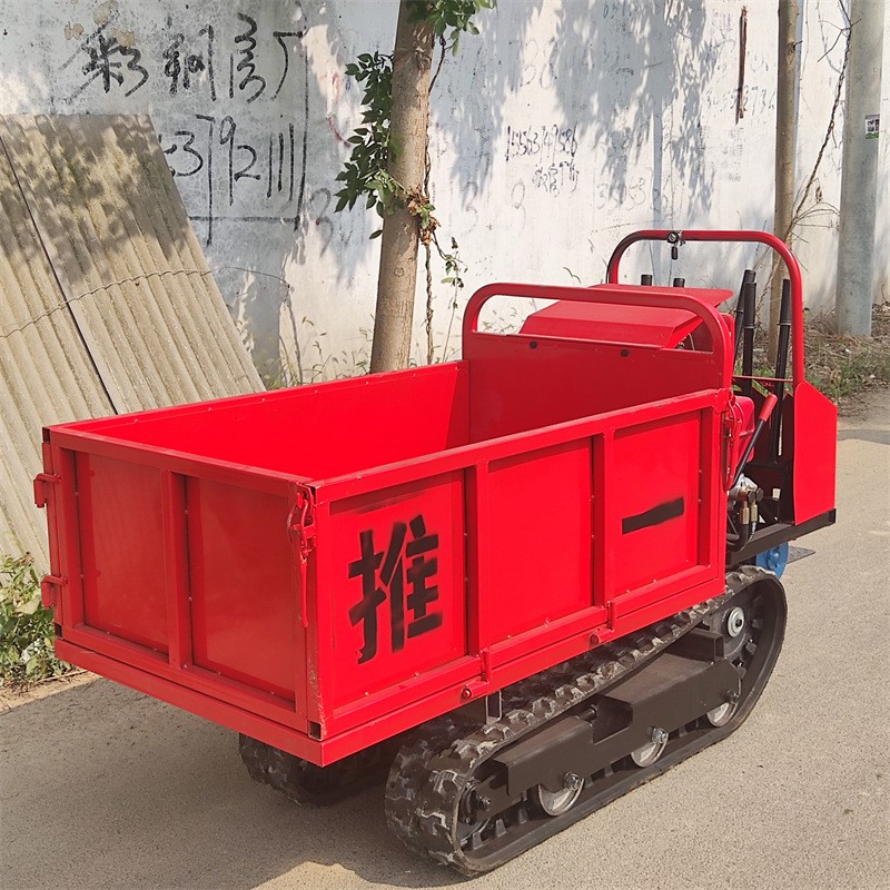全地形农用手扶式履带车 手扶式农用自卸车 山地爬坡履带运输车图2