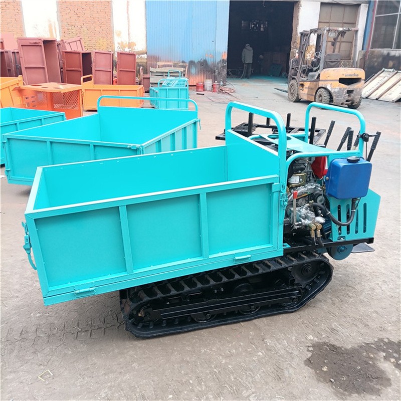 全地形农用手扶式履带车 手扶式农用自卸车 山地爬坡履带运输车图3