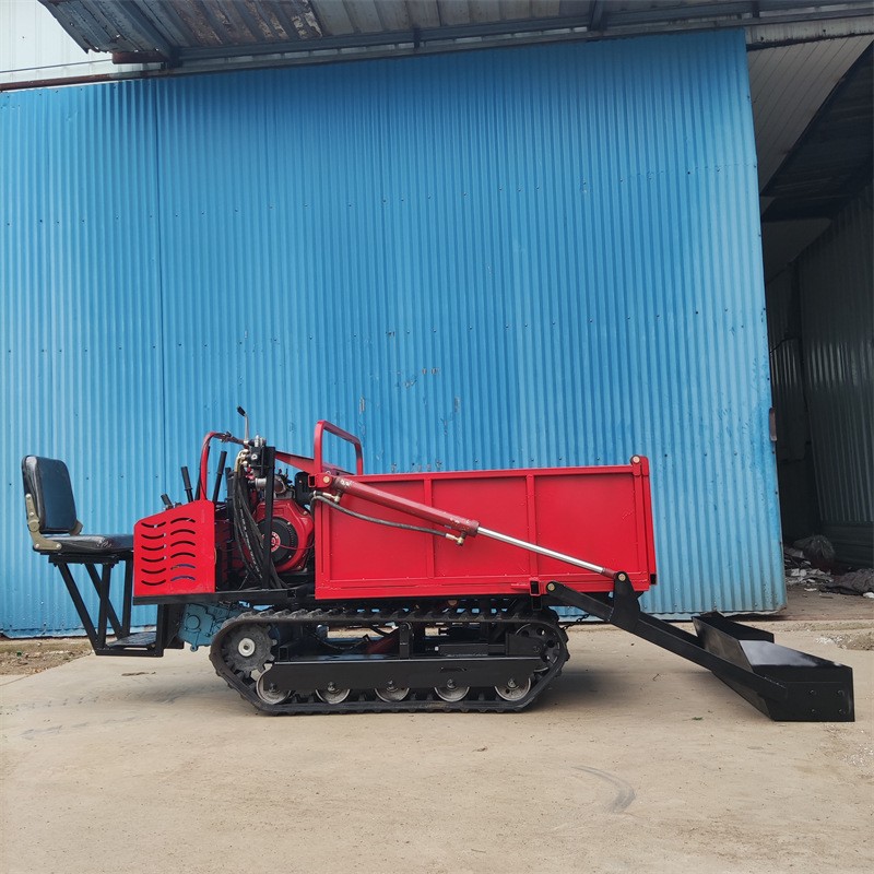 小吨位柴油履带车 带自卸履带翻斗车 全地形小型手扶履带运输车图4