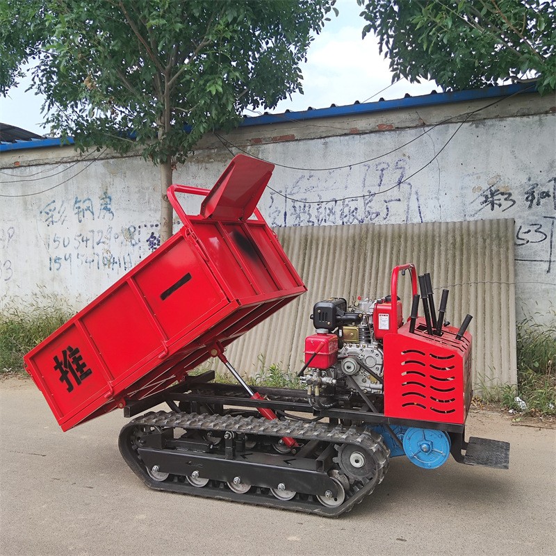 小吨位柴油履带车 带自卸履带翻斗车 全地形小型手扶履带运输车图2